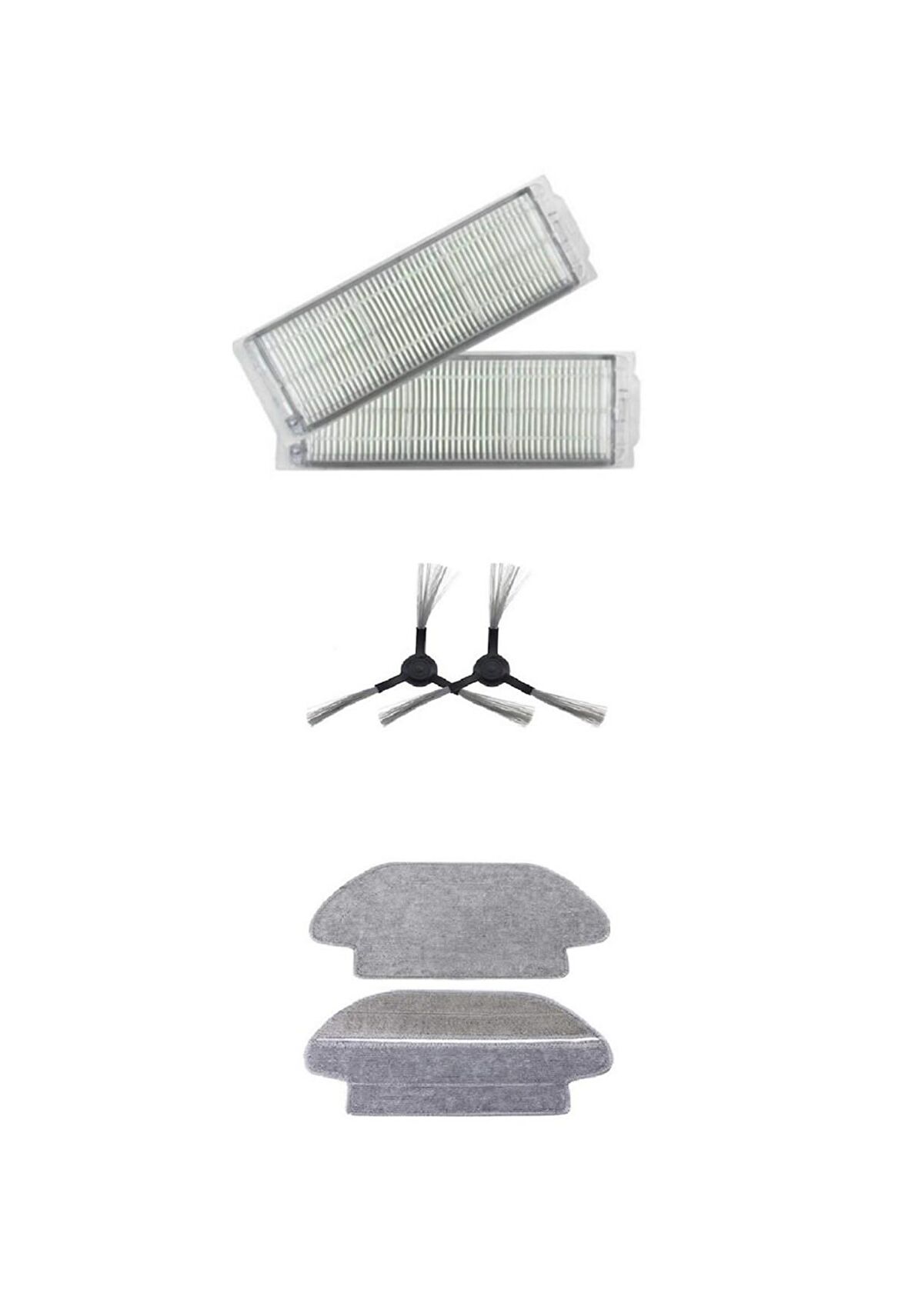 Xiaomi Mop Pro Robot Süpürge Uyumlu 6'lı Yedek Parça Seti